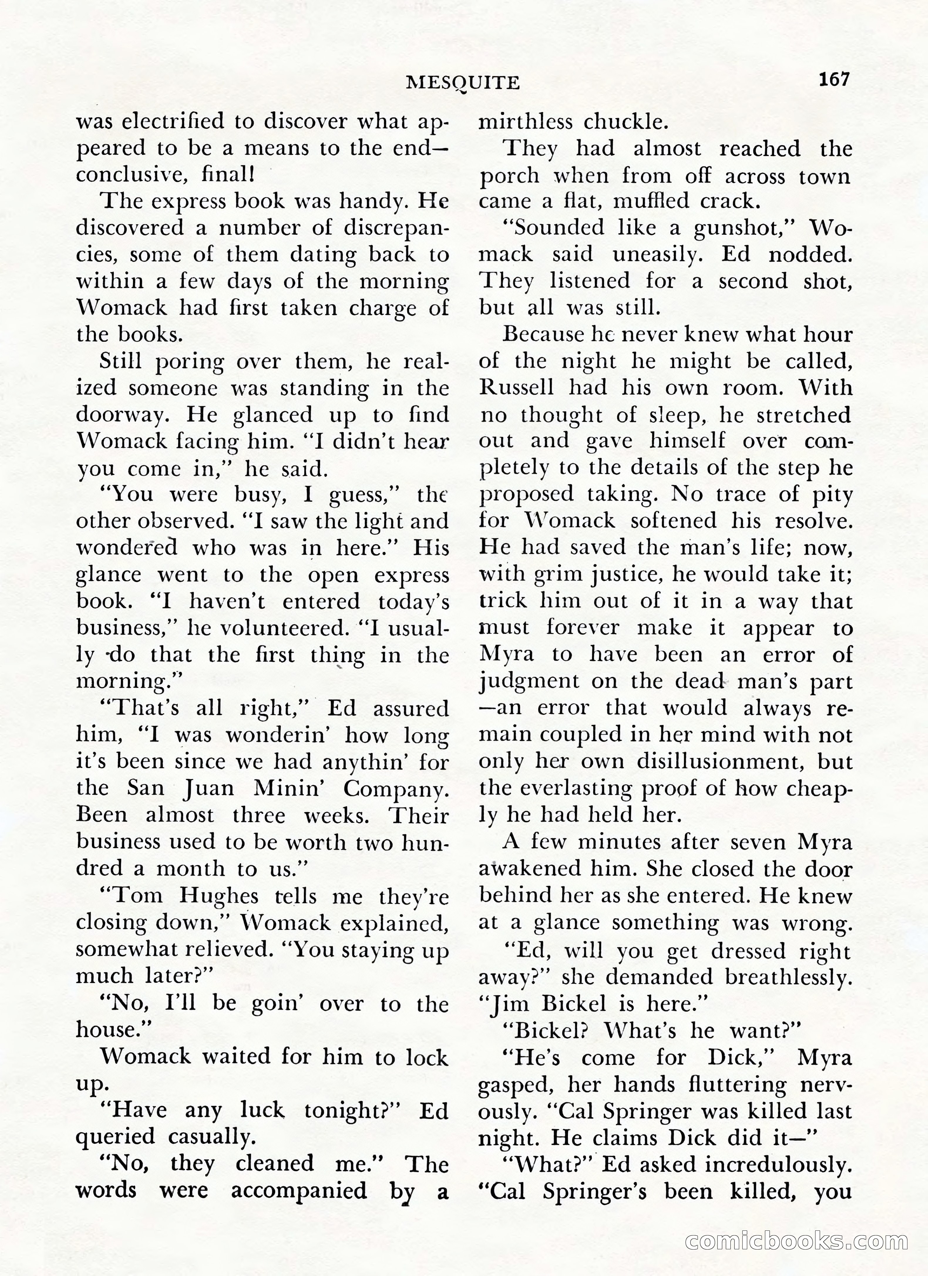 Zane Grey's Western Magazine, May-June 1947 — page 171 of 198