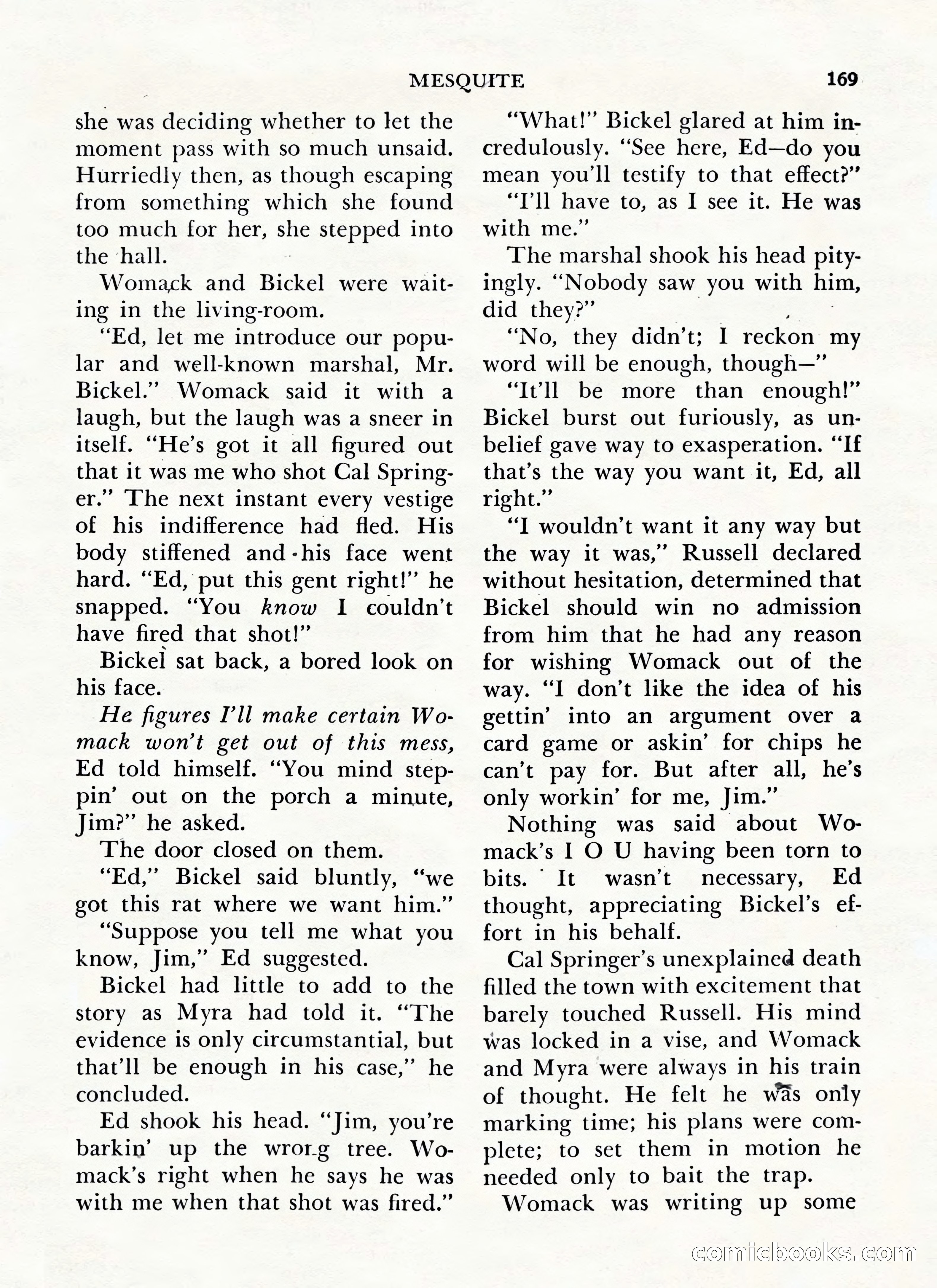 Zane Grey's Western Magazine, May-June 1947 — page 173 of 198