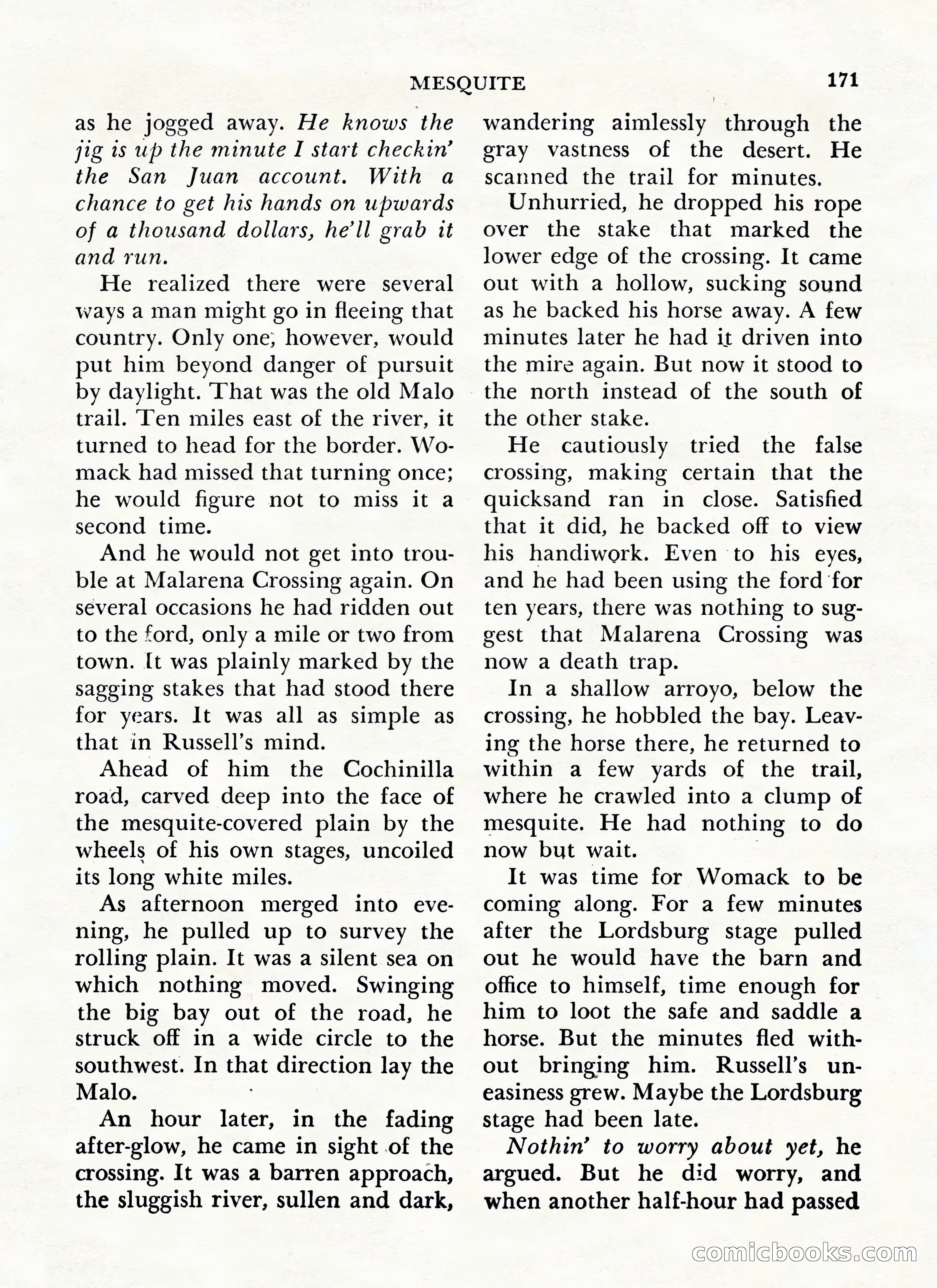 Zane Grey's Western Magazine, May-June 1947 — page 175 of 198