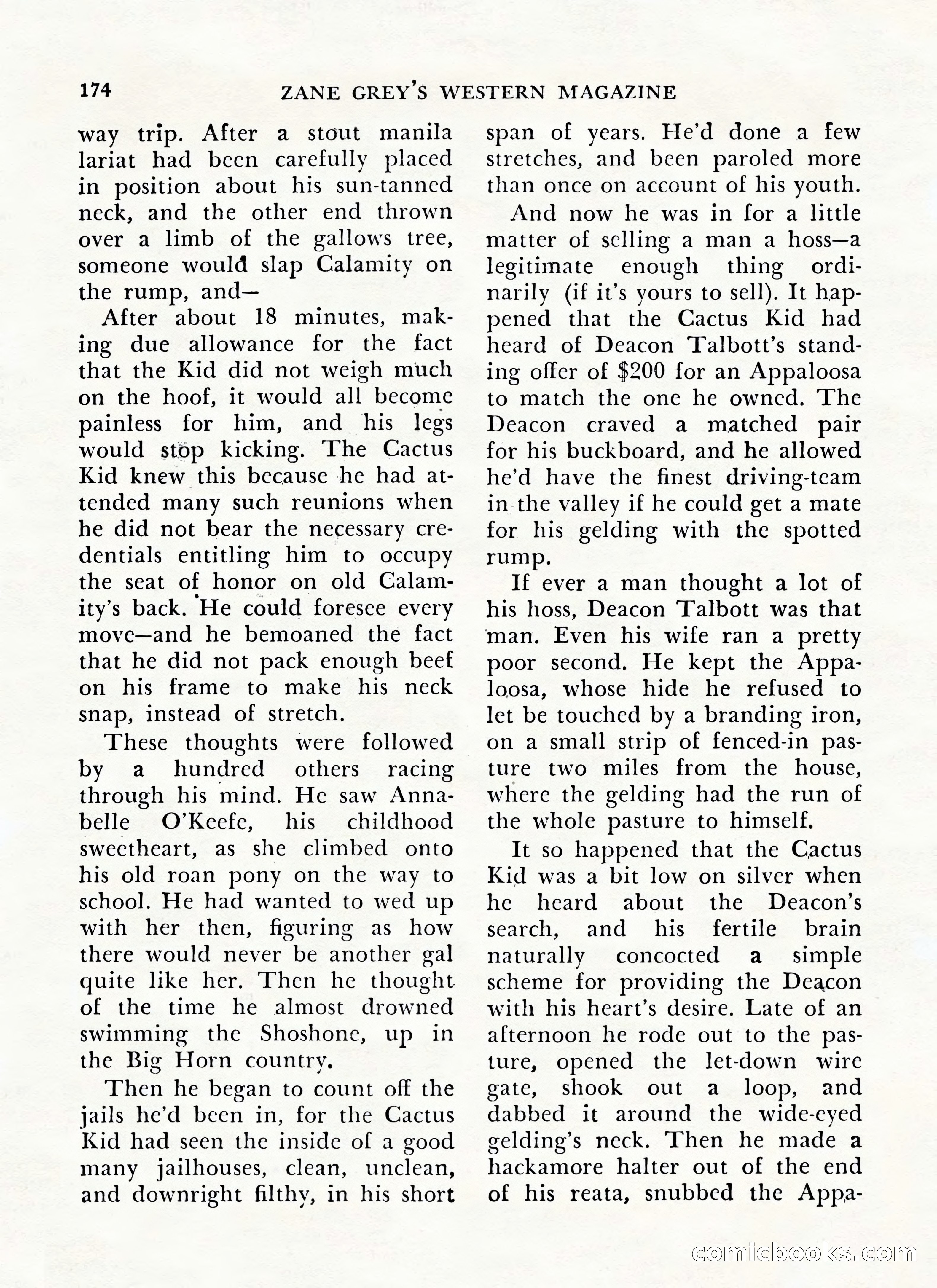 Zane Grey's Western Magazine, May-June 1947 — page 178 of 198