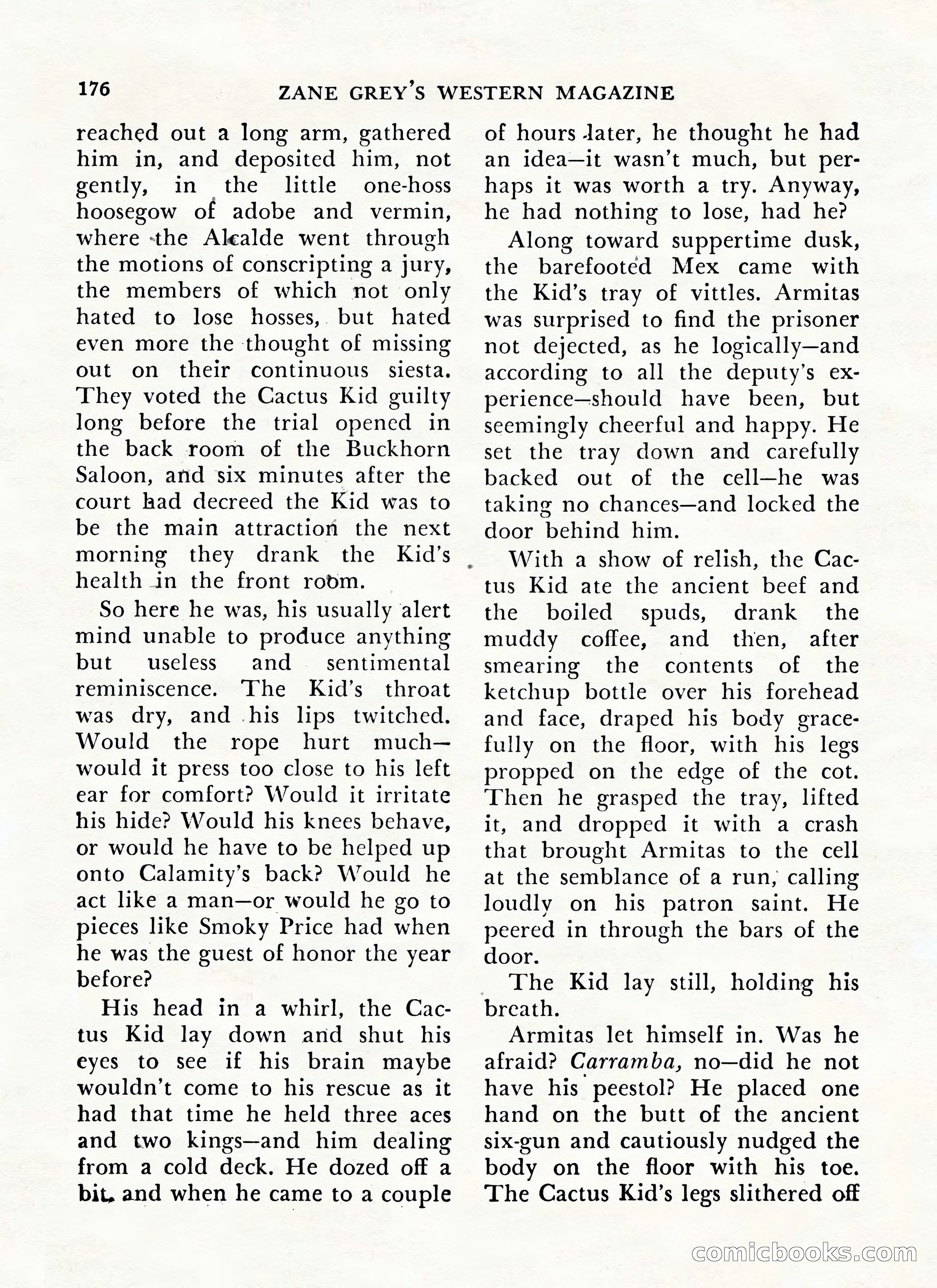 Zane Grey's Western Magazine, May-June 1947 — page 180 of 198