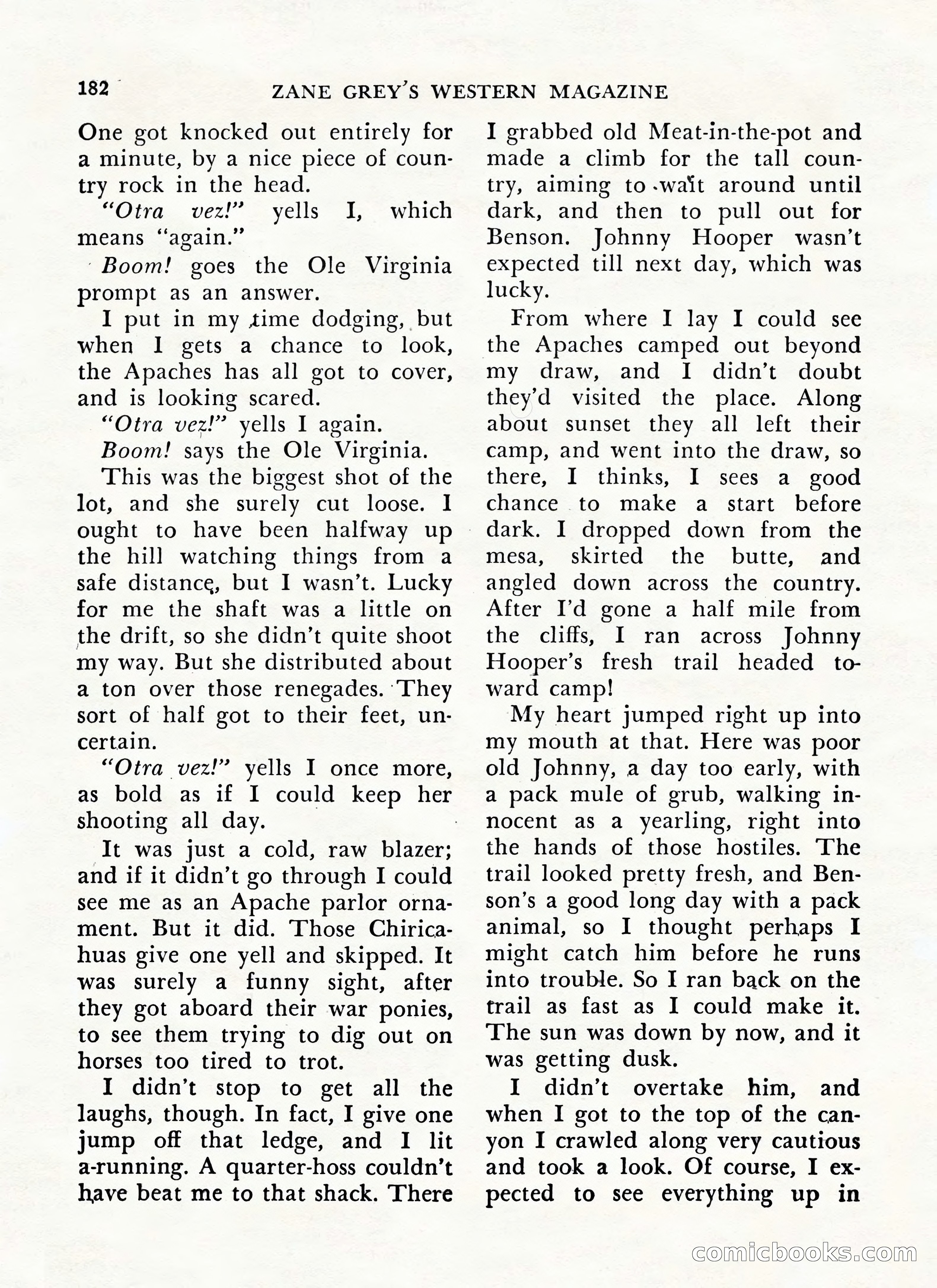 Zane Grey's Western Magazine, May-June 1947 — page 186 of 198