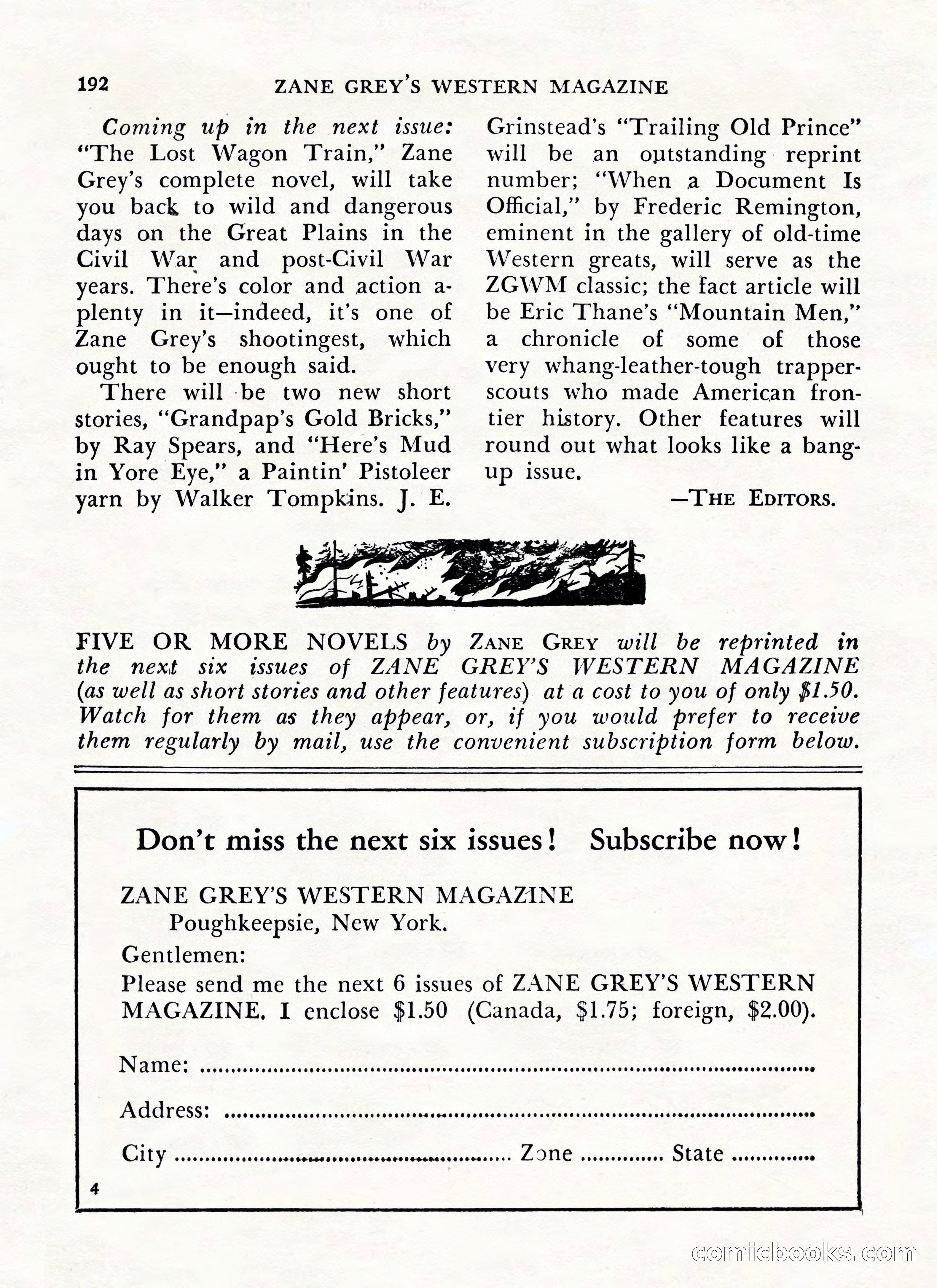 Zane Grey's Western Magazine, May-June 1947 — page 196 of 198