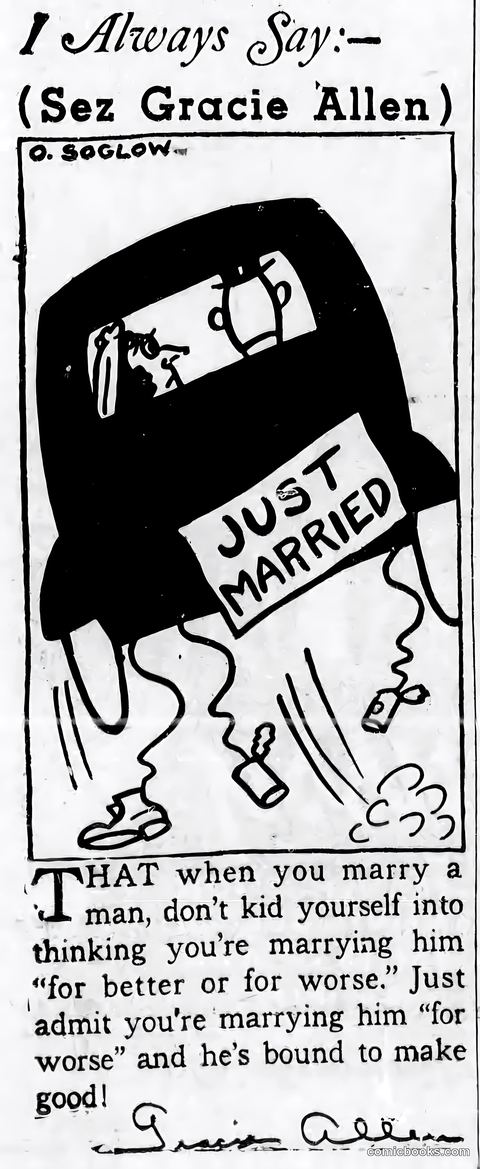 I Always Say: (Sez Gracie Allen)