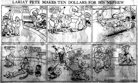 Lariat Pete Makes Ten Dollars for His Nephew