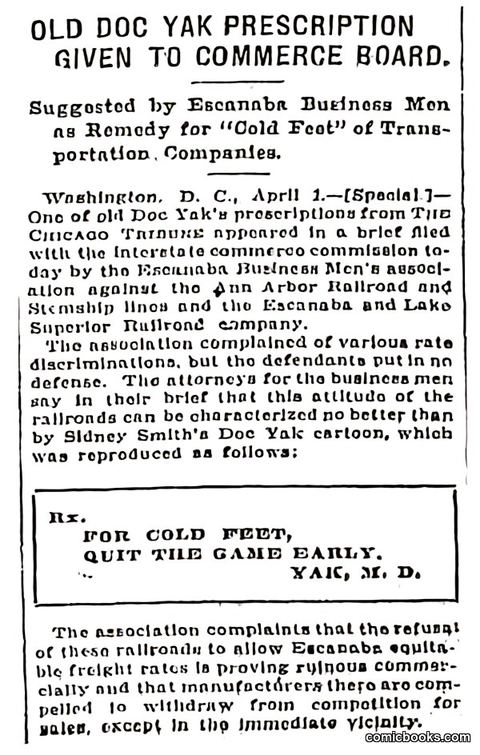 Doc Yak's Prescription for Railroad Disputes