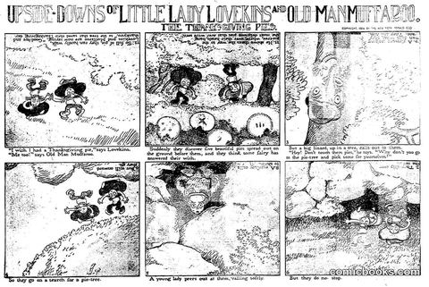 Upside-Downs of Little Lady Lovekins and Old Man Muffaroo: The Thanksgiving Pies
