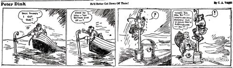 Petey Dink: "He'd Better Get Down Off There!"