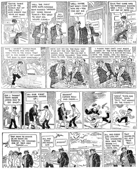 Adventure Comic Strip Page