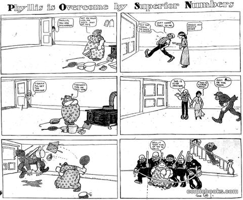 Phyllis is Overcome by Superior Numbers