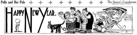 Polly and Her Pals — New Year's Greeting Strip