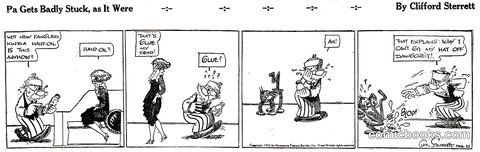 Polly and Her Pals — "Pa Gets Badly Stuck, as It Were"