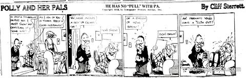 Polly and Her Pals — "He Has No Pull with Pa"