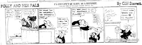 Polly and Her Pals — "Pa Couldn't Qualify as a Referee"