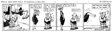 Polly and Her Pals — "Pa Establishes a Safety Zone"