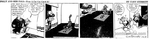 Polly and Her Pals — "Even a Cat Can Catch It!"