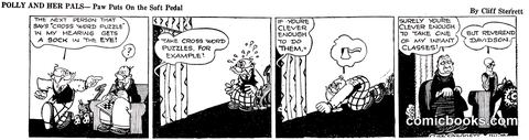 Polly and Her Pals — "Paw Puts On the Soft Pedal"