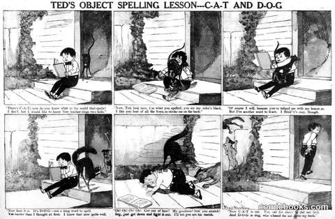 Ted's Object Spelling Lesson—C-A-T and D-O-G
