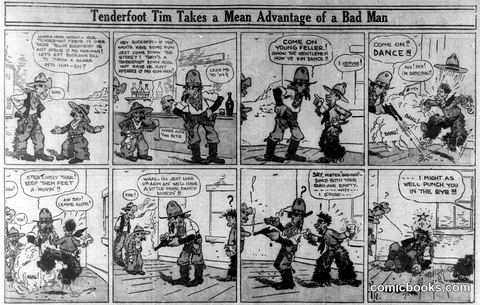 Tenderfoot Tim Takes a Mean Advantage of a Bad Man