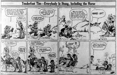 Tenderfoot Tim—Everybody Is Stung, Including the Horse