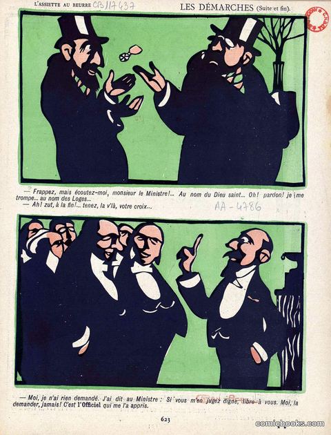 Two-Panel Page from *L'Assiette au Beurre*