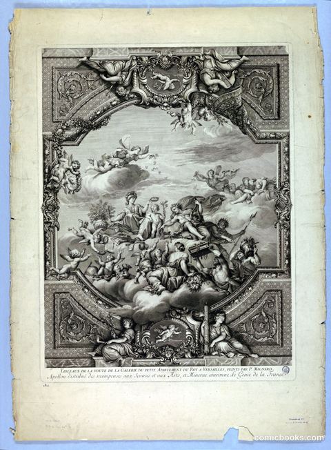 Decorations by Lebrun and Mignard at the Palace of Versailles