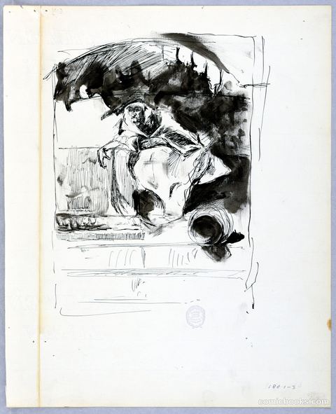 Study for Newspaper Illustration