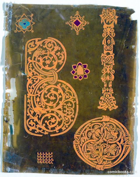 Romanesque Letters and Motifs for Woven Fabric