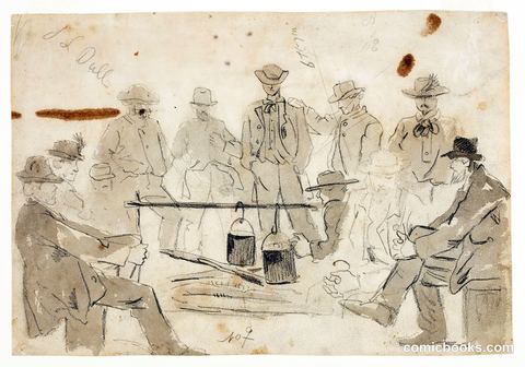 Campfire with Soldiers