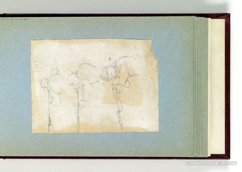 Three Sketches of a Soldier Firing Rifle