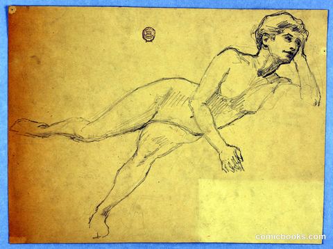 Sketch of a Female Nude