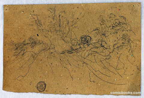 Sketch of Figural Group for Ascension