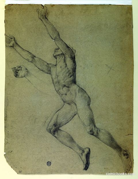 Figure Study for Diana and Her Attendants among the Constellations
