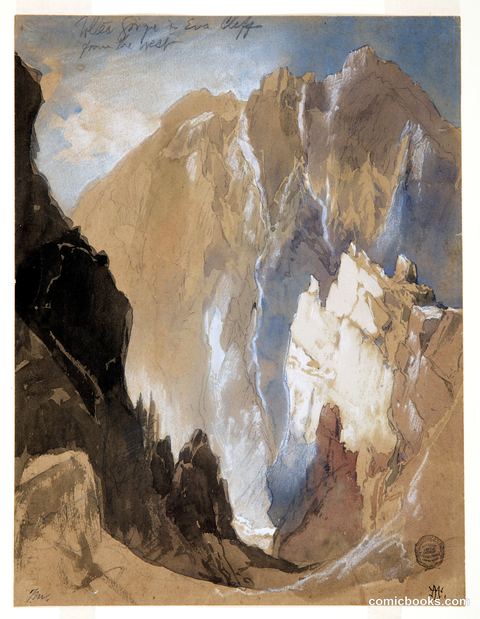 Toltec Gorge and Eva Cliff from the West, Colorado