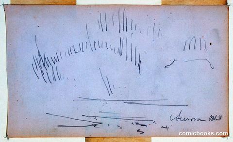 Aurora Sketch, Mt. Desert Island, Maine