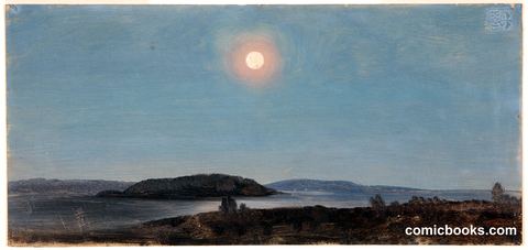 Moon Rising over the Porcupine Islands, Bar Harbor, Maine