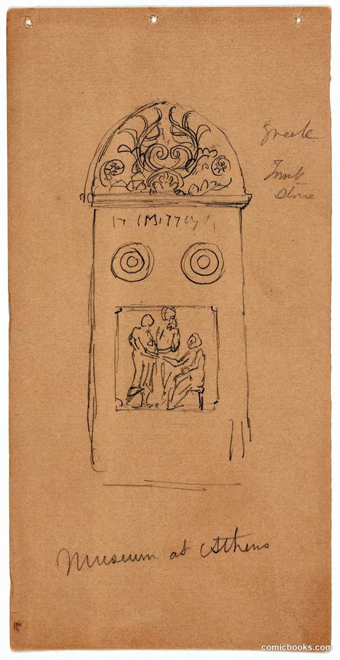 Sketch of a Funerary Monument, Athens