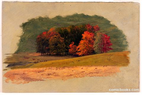 Grove of Trees in Autumn, Vermont