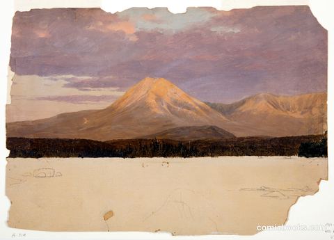 Mt. Katahdin from Katahdin Lake, Maine