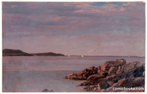 Mt. Desert Island from Sutton Island, Maine