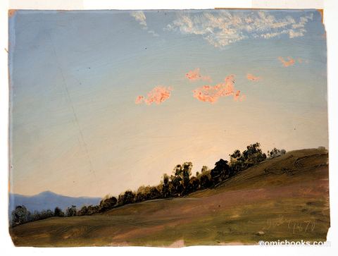 Hillside at Sunset, Hudson, New York
