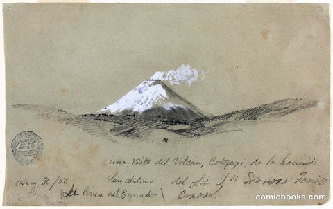 A View of the Volcano Cotopaxi from the Hacienda San Antonio, Ecuador