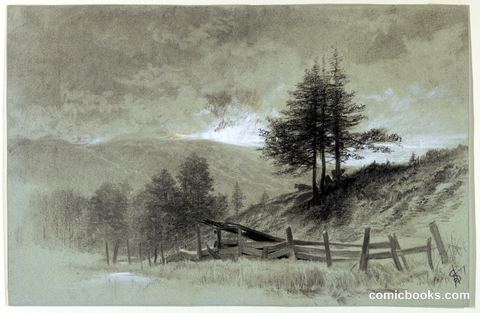 Field with Rail Fence
