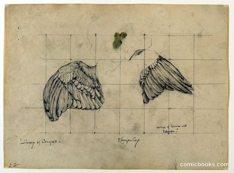 Study for Allegorical Mural: Wings of Genius