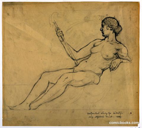 Study for 'Liberty,' Appellate Division Court House