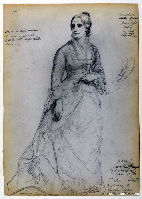 Portrait Study of Mrs. Rutherford B. Hayes