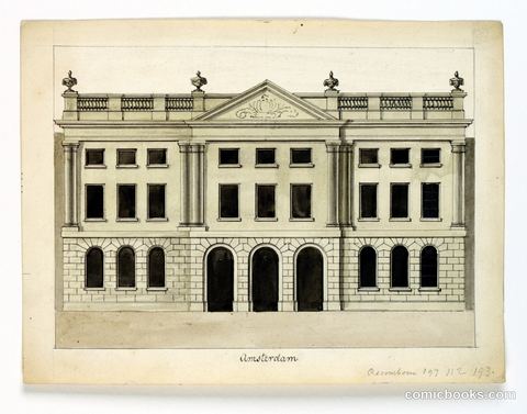 Elevation of the Facade of a Theater, Amsterdam