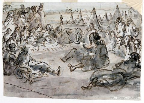 Zouaves in the Camp of St. Maur