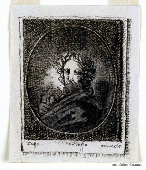 Portrait Etching of Torquato Tasso