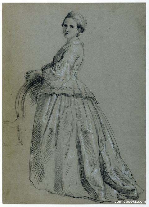 Study of Sophia Chew for 'The Republican Court'